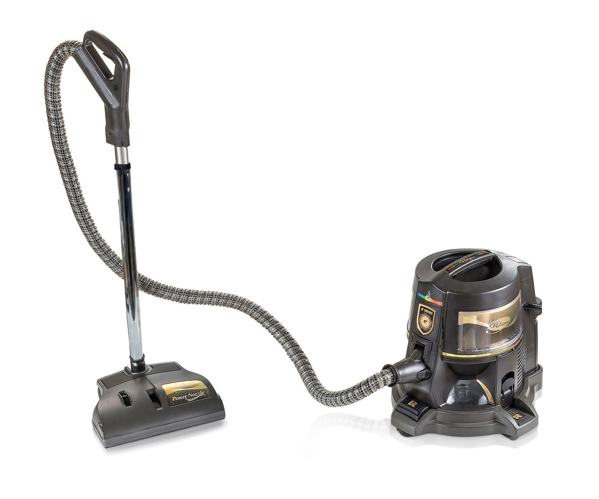 Rainbow E2 Gold Series Bagless Canister Vacuum Cleaner with 2-speed - Gold/Black