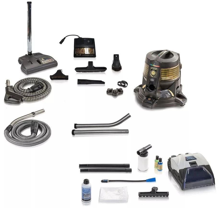 Rainbow E Series 1 Speed Vacuum Cleaner with 10pc Prolux Storm Shampooer Bundle - Black
