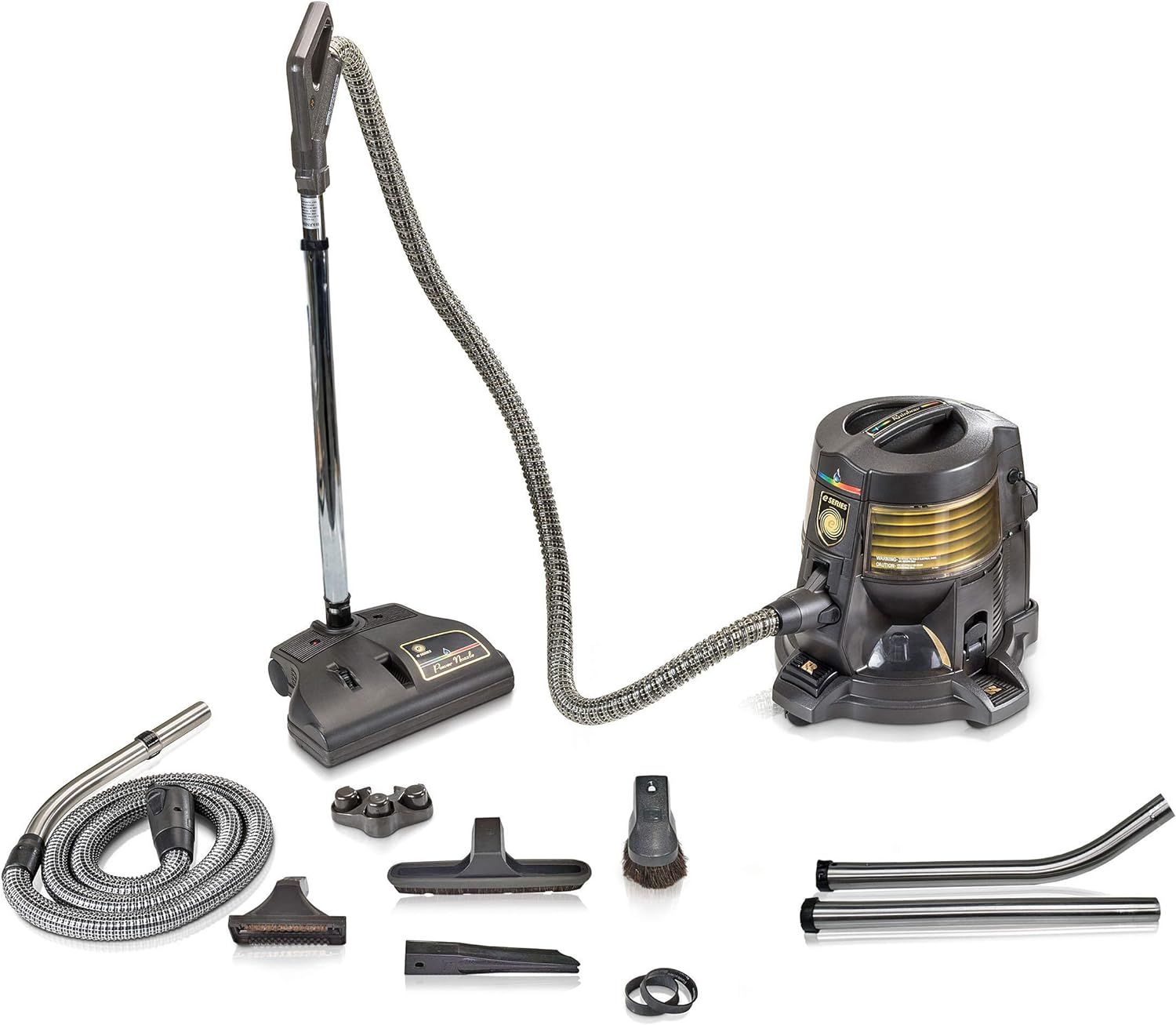 Rainbow E Series Bagless Canister Vacuum Cleaner - Black/Gold