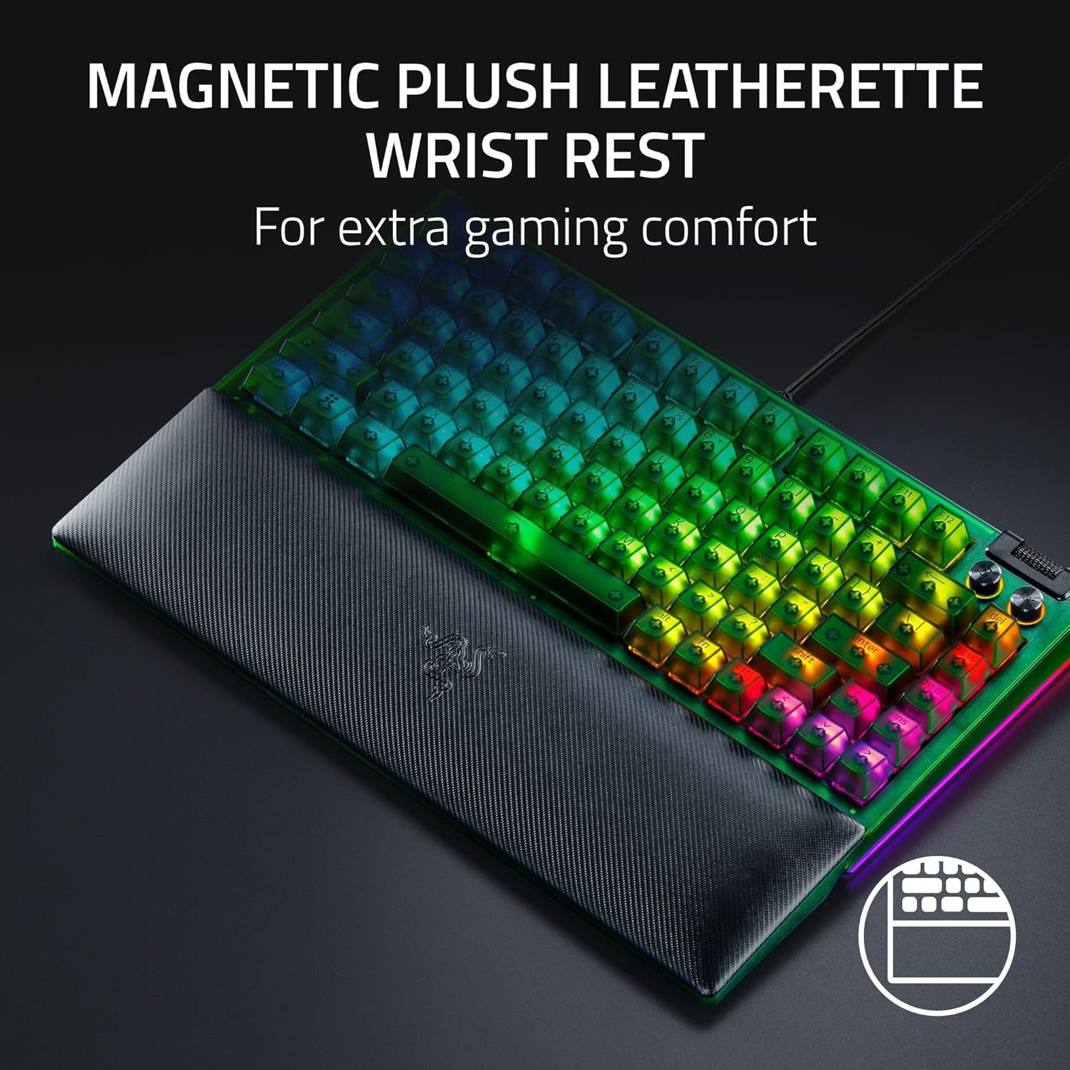 Refurbished Razer BlackWidow V4 75% Hot-Swappable Mechanical Keyboard (Orange Switches) - Reebelo US