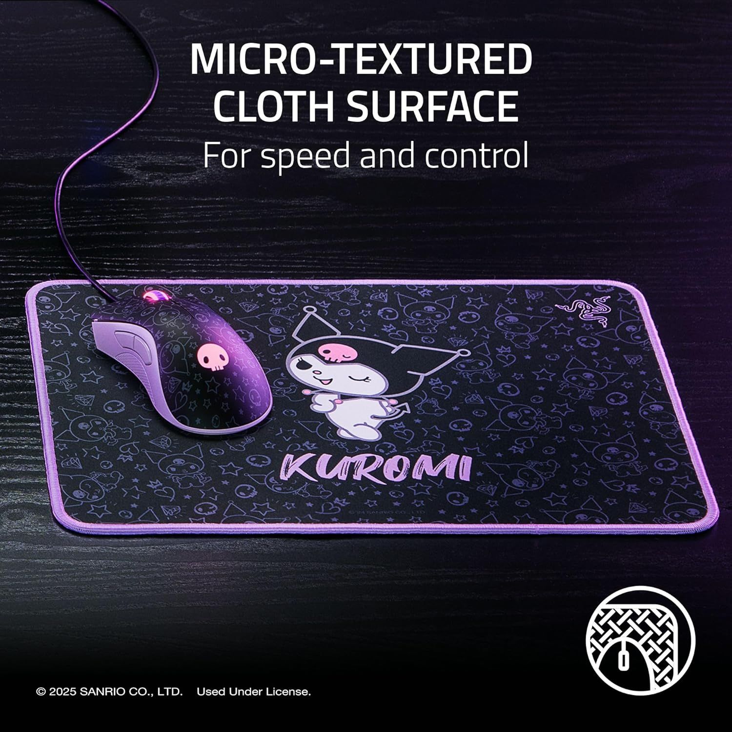 Refurbished Razer DeathAdder Essential & Goliathus Bundle Kuromi Edition (Mouse & Mat) - Reebelo US