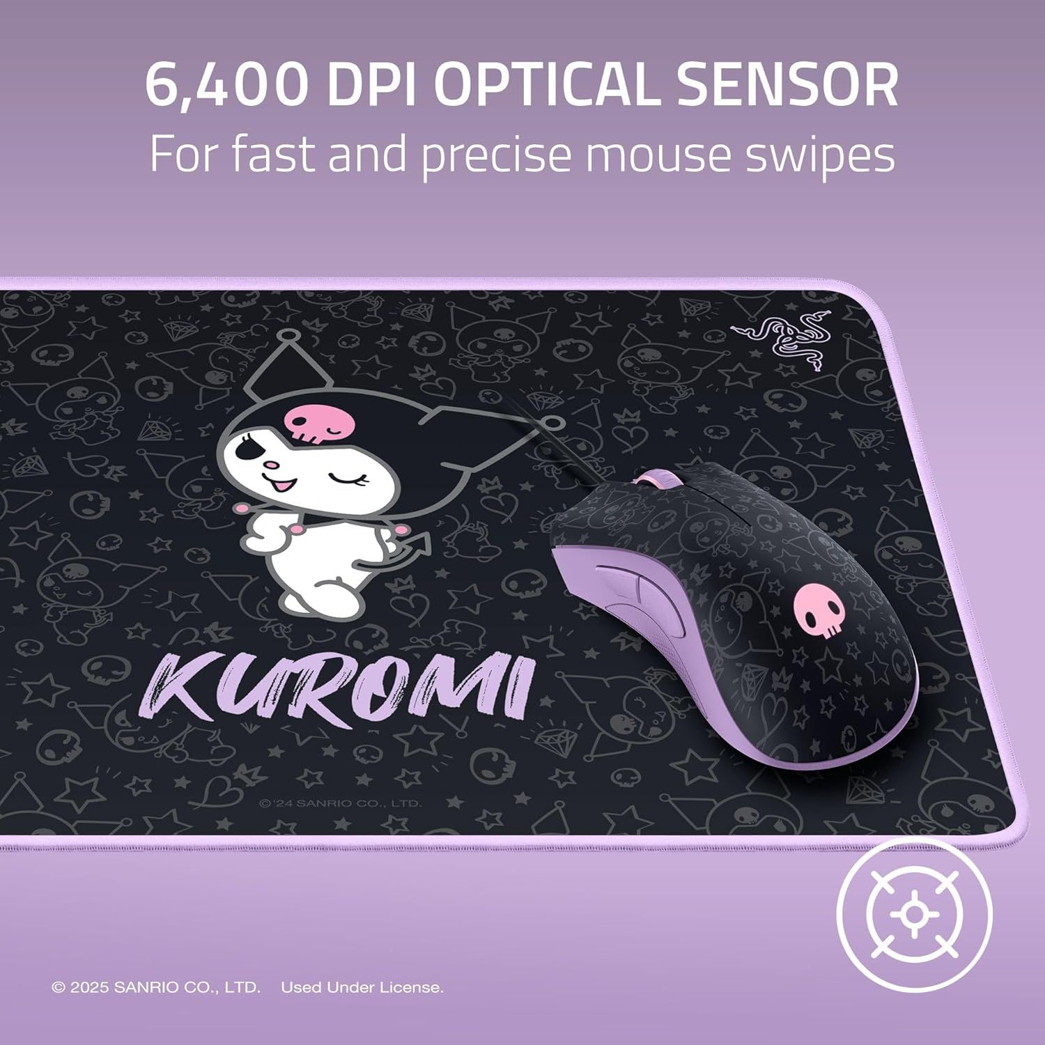 Refurbished Razer DeathAdder Essential & Goliathus Bundle Kuromi Edition (Mouse & Mat) - Reebelo US