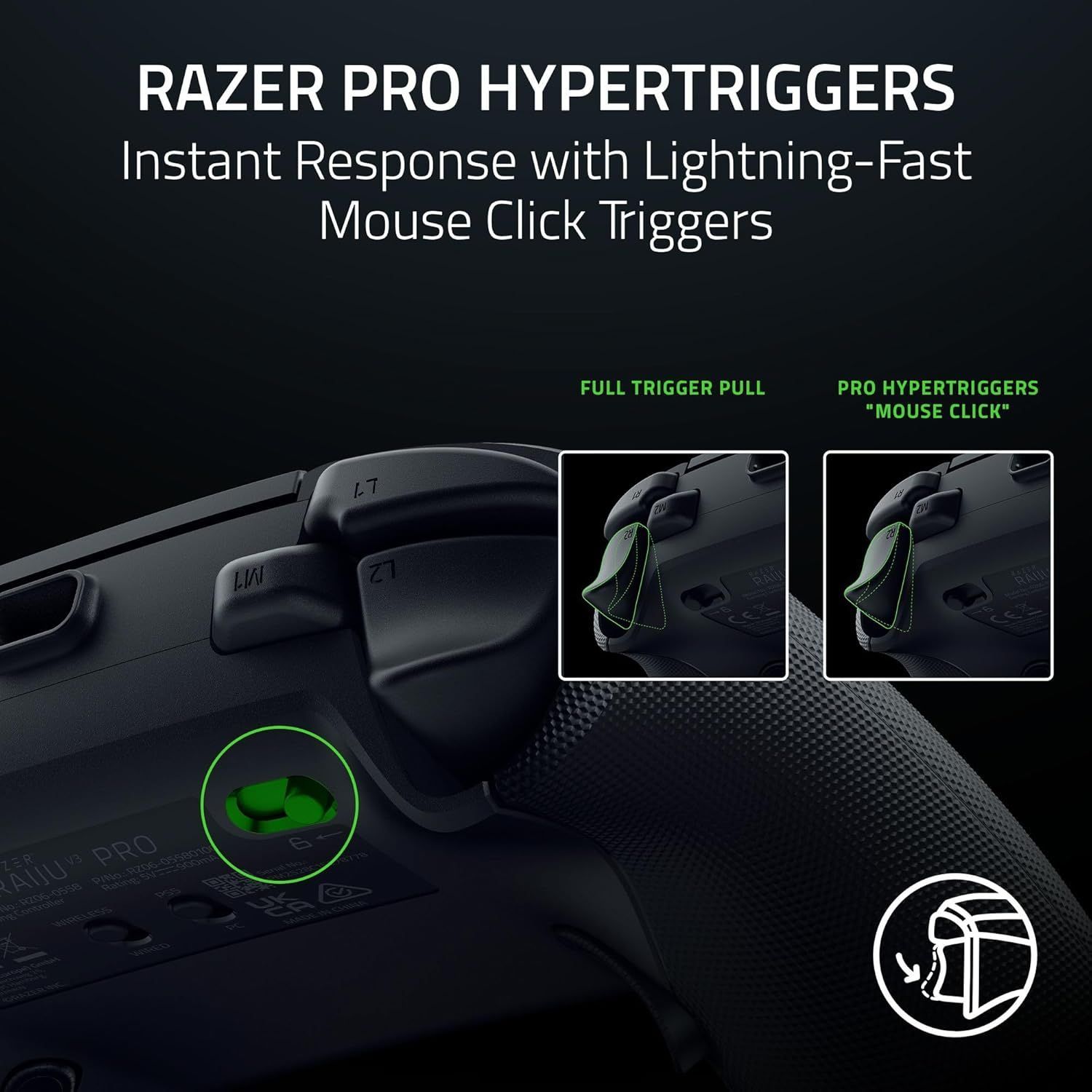 Refurbished Razer Raiju V3 Pro Wireless Gaming Controller for PS5 - Reebelo US