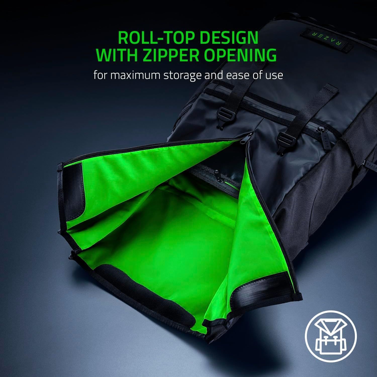 Refurbished Razer Recon 15-inch Rolltop Backpack - Reebelo US