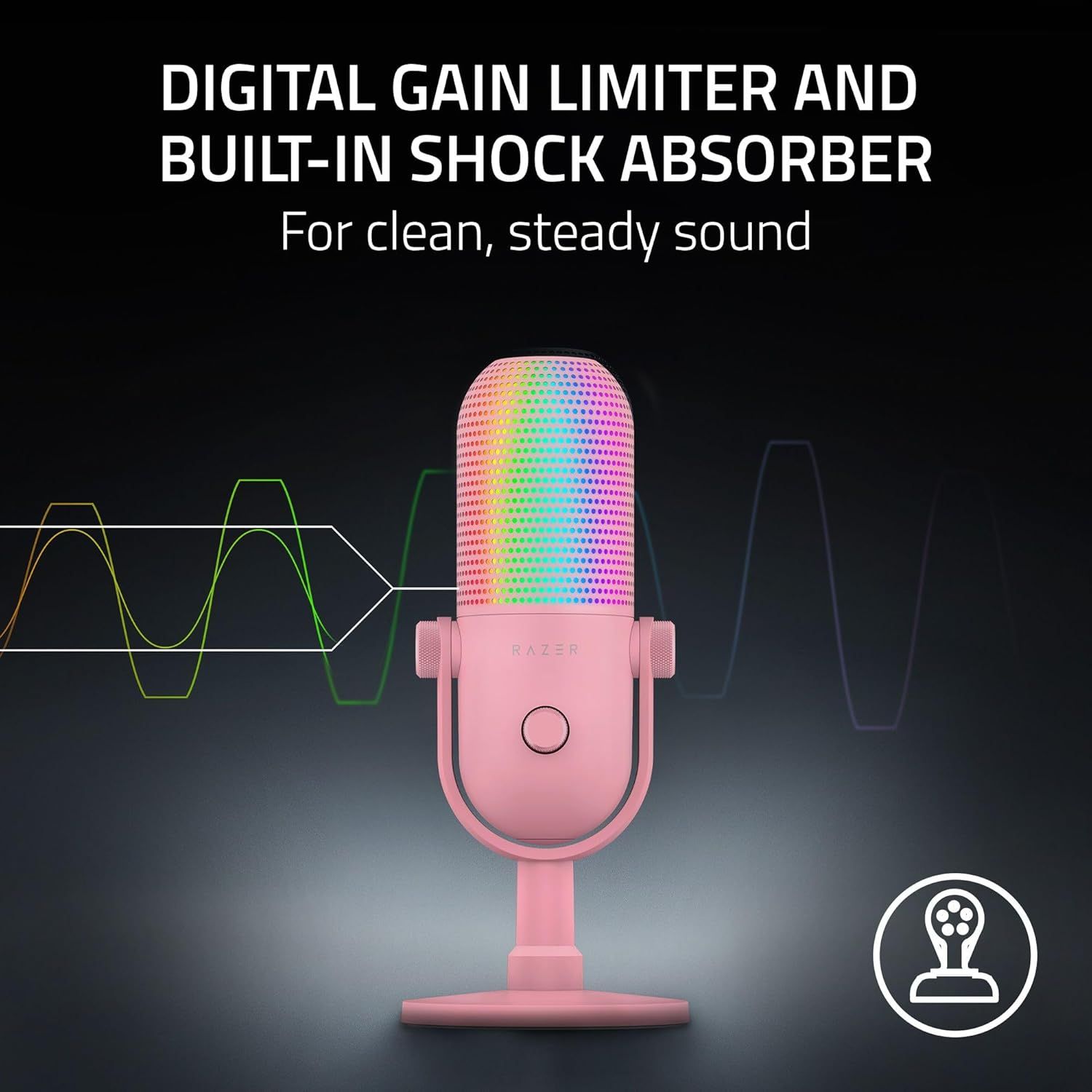 Refurbished Razer Seiren V3 Chroma Condenser USB Microphone   - Reebelo US