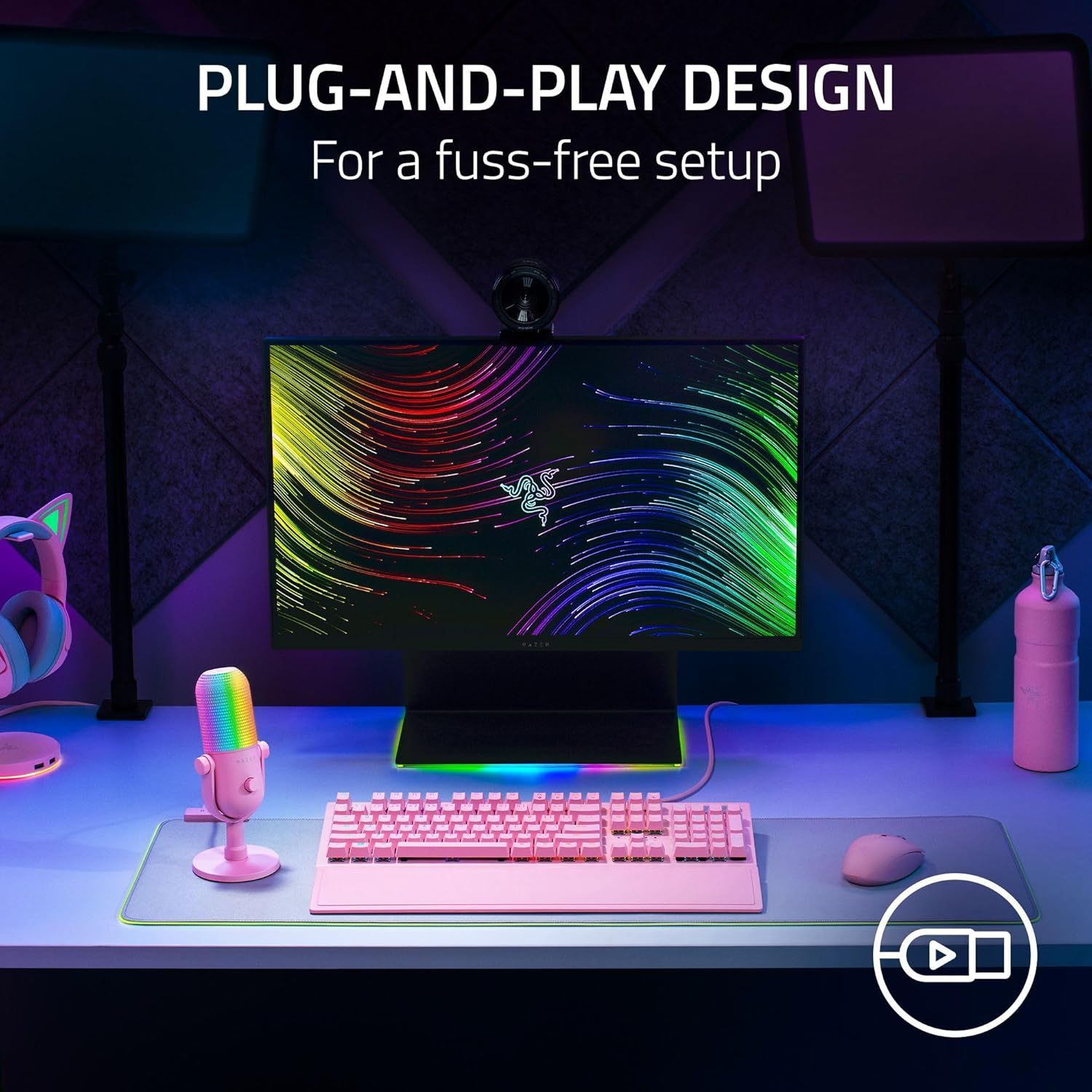 Refurbished Razer Seiren V3 Chroma Condenser USB Microphone   - Reebelo US