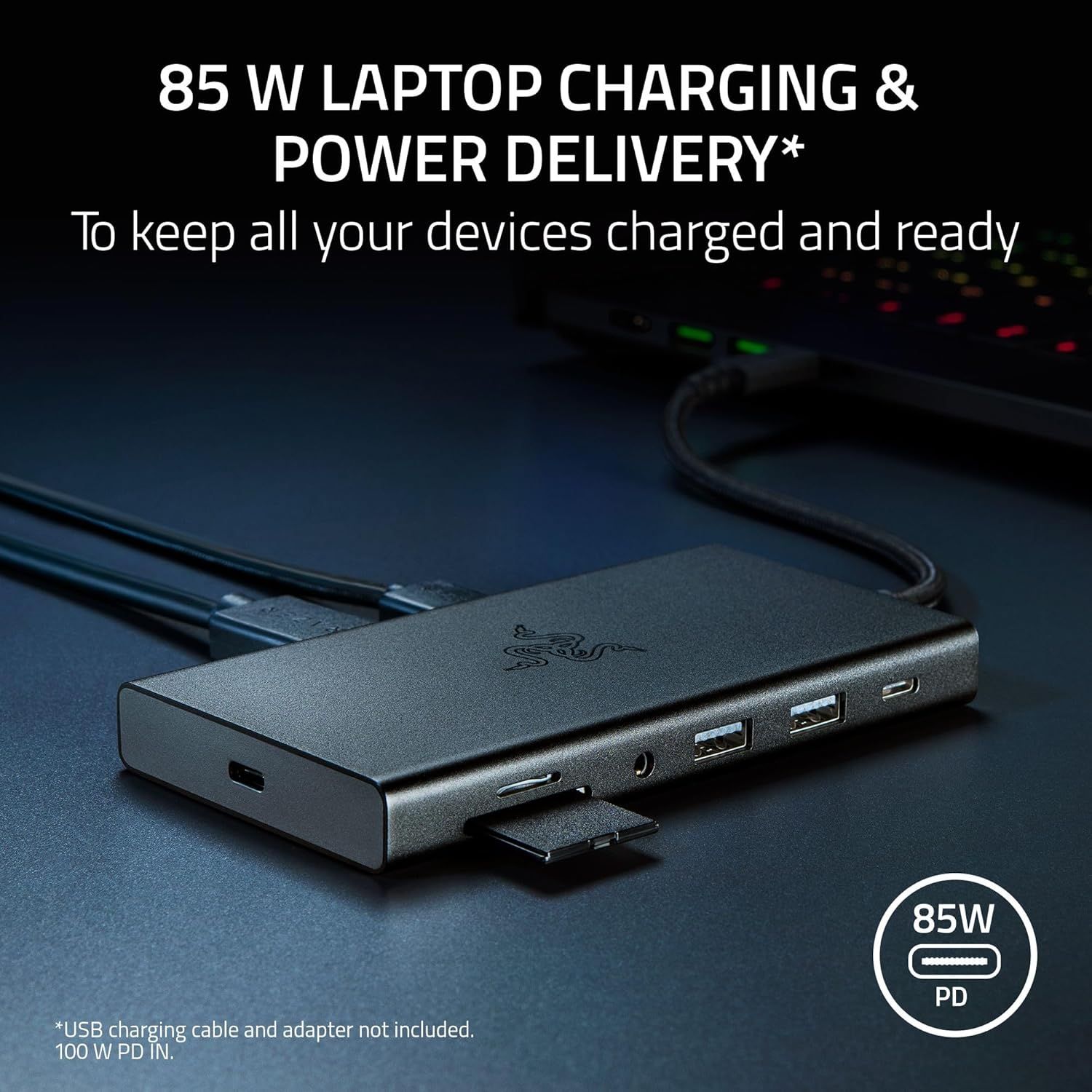 Refurbished Razer USB-C Dock 11 Port Docking Station for Laptops - Reebelo US
