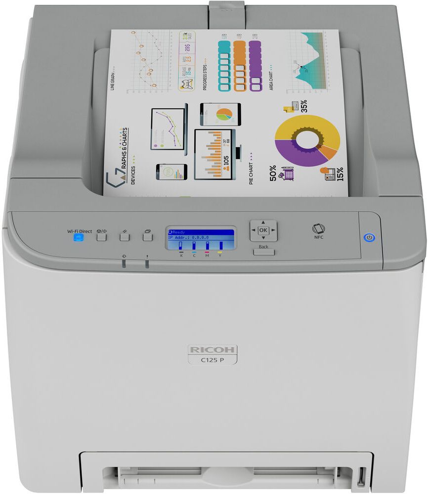 Refurbished RICOH C125 P Color Laser Printer - Reebelo US