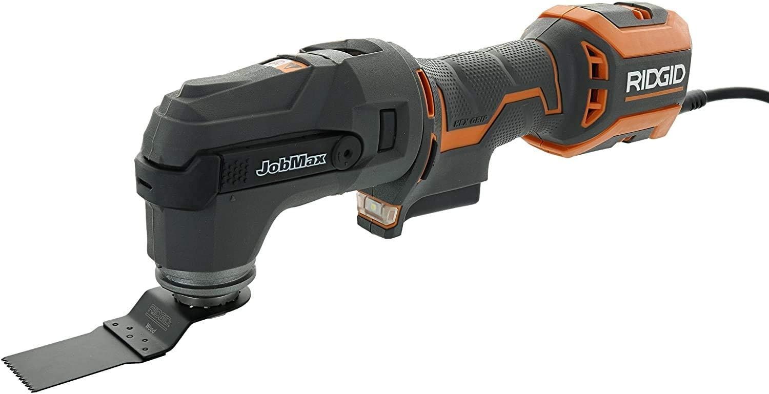 Ridgid R28602 JobMax 4 Amp Corded Multi Tool with Replaceable Head - Black