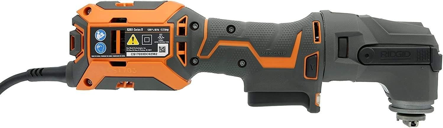 Refurbished Ridgid R28602 JobMax 4 Amp Corded Multi Tool with Replaceable Head - Reebelo US