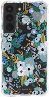 Rifle Paper Co. Floral Phone Case with Antimicrobial for Samsung Galaxy S22 - Garden Party Blue