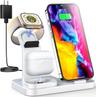 RJR Updated 3 in 1 Charging Station for Apple Devices - White