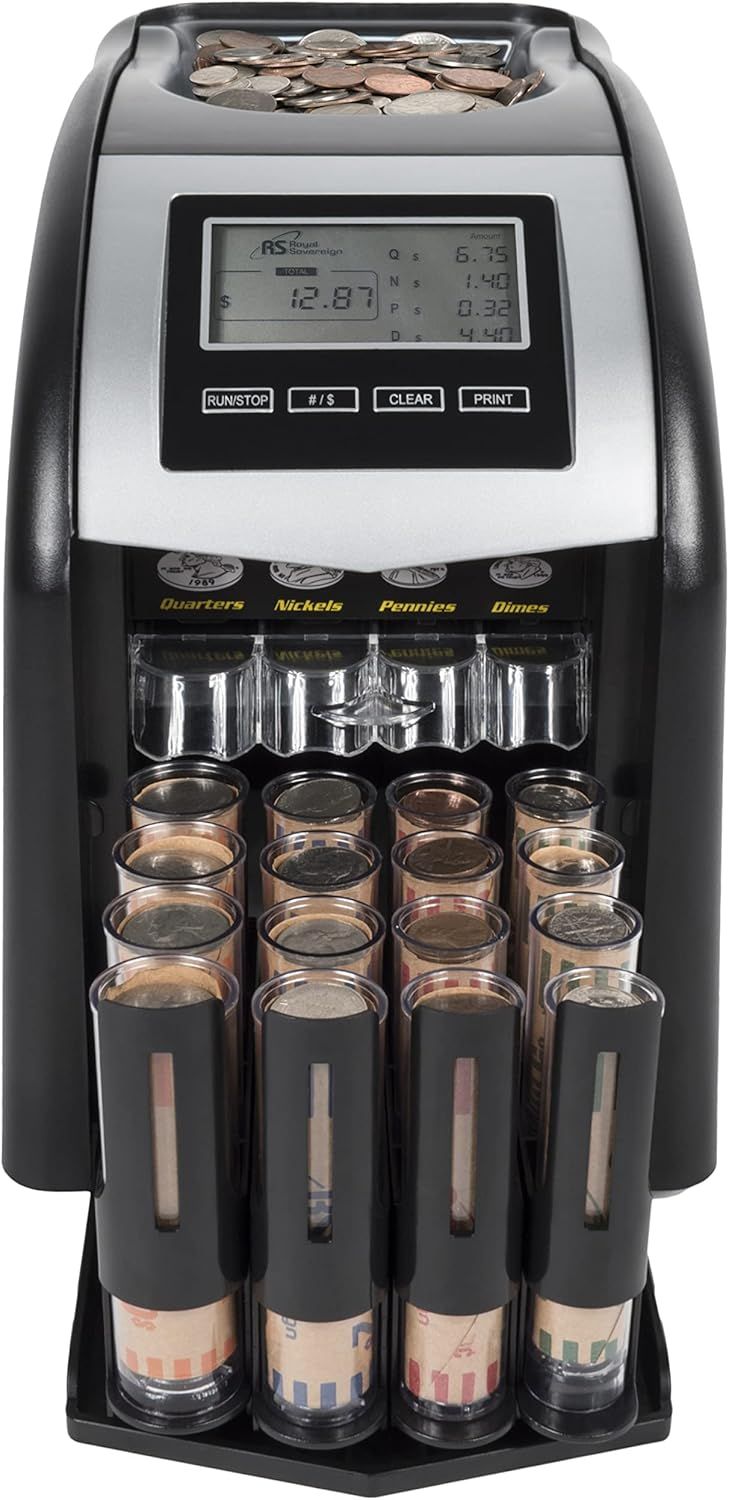 Refurbished Royal Sovereign Digital 4-Row Electric Coin Sorter - Reebelo US
