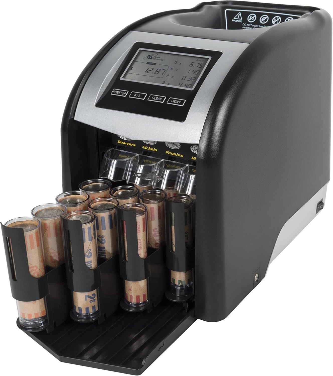 Refurbished Royal Sovereign Digital 4-Row Electric Coin Sorter - Reebelo US