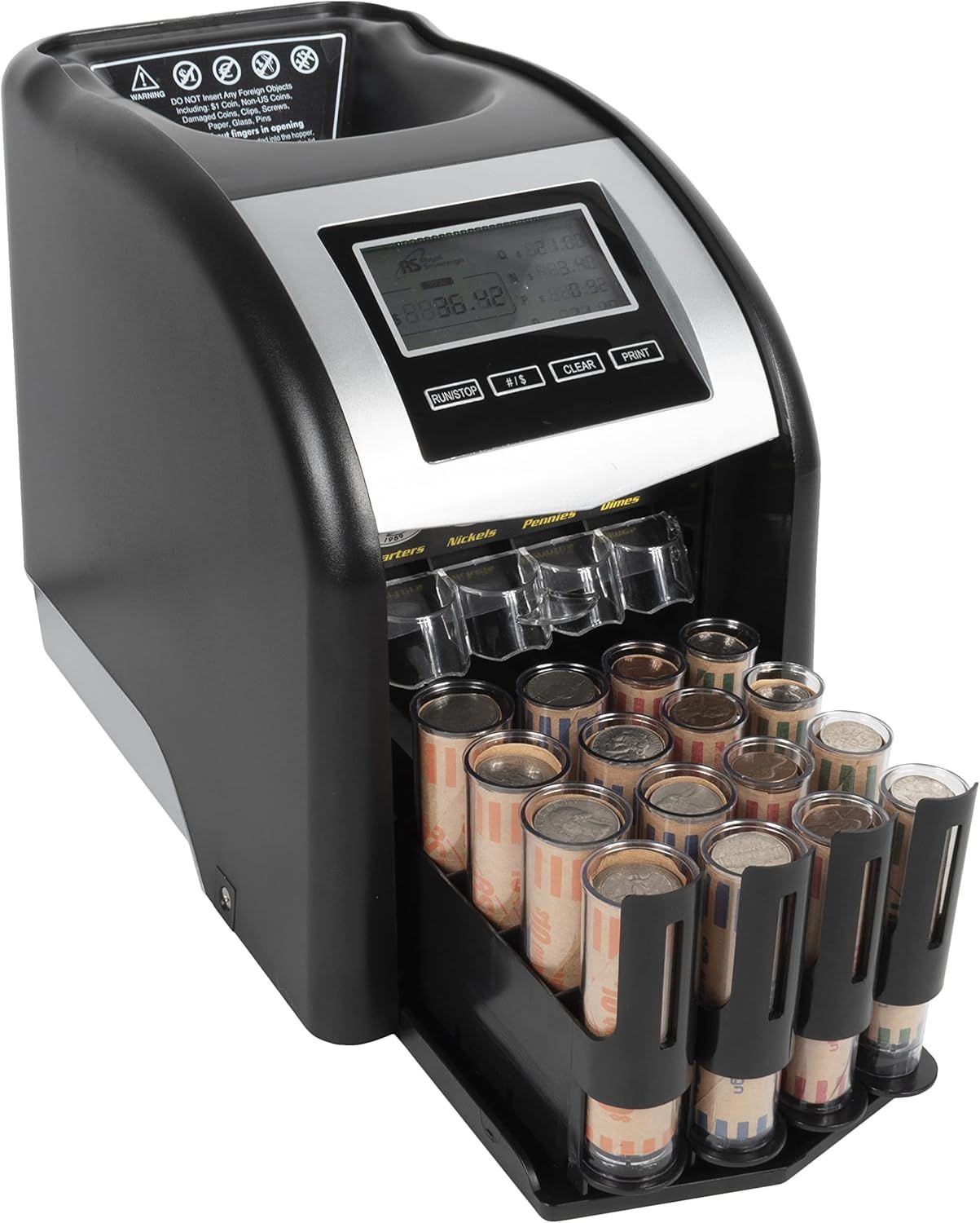 Refurbished Royal Sovereign Digital 4-Row Electric Coin Sorter - Reebelo US