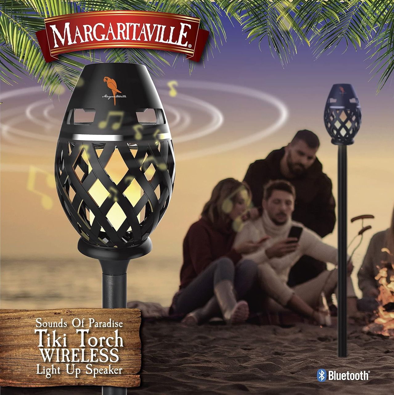 Refurbished Sakar Margaritaville Tiki Torch Bluetooth Speaker  - Reebelo US
