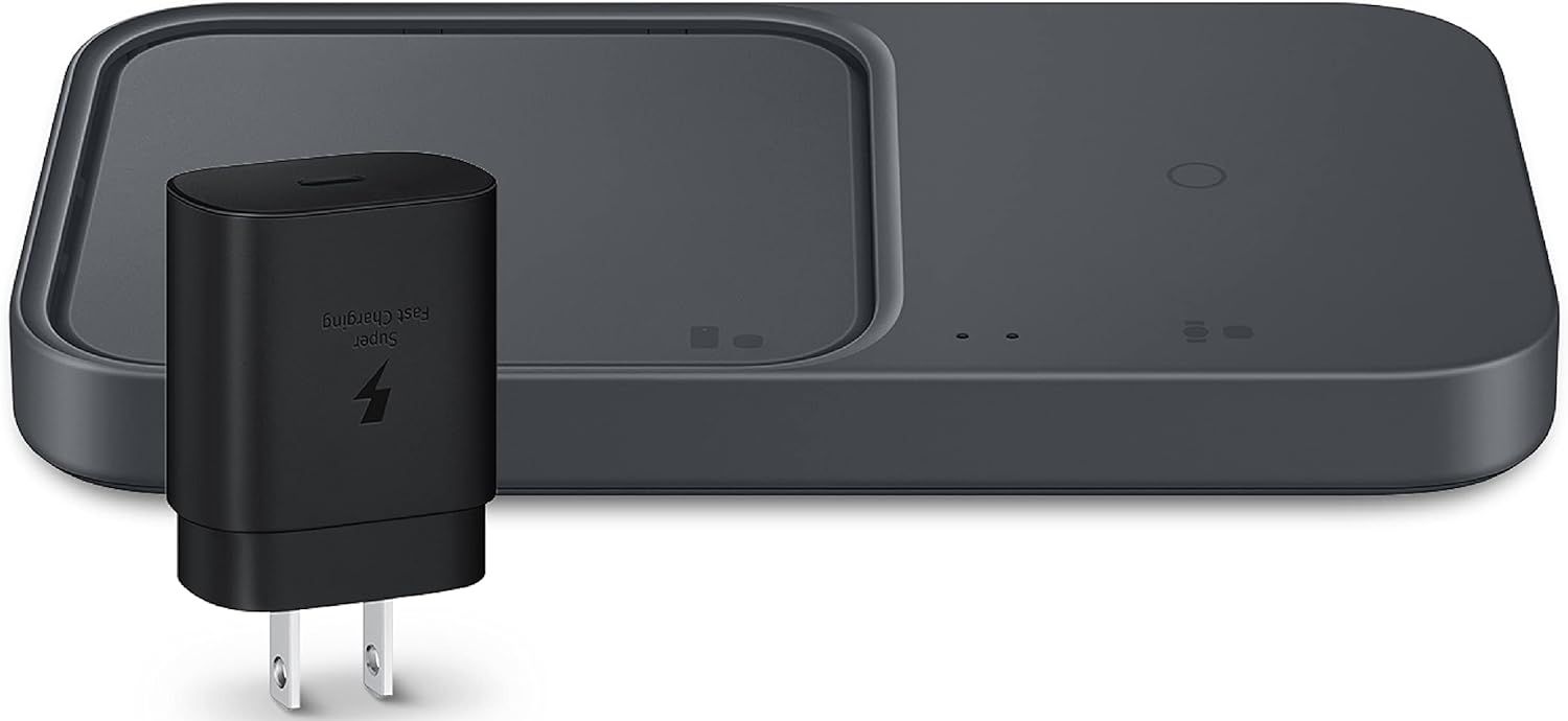 Refurbished Samsung 15W Wireless Charger Duo with Travel Adapter - Reebelo US