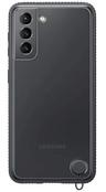 Samsung Clear Protective Cover Phone Case for Galaxy S21 - Black