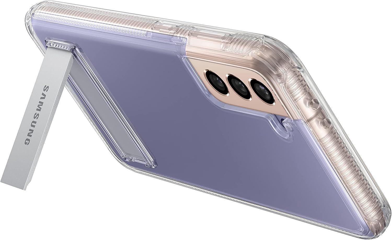 Refurbished Samsung Rugged Clear Standing Phone Cover for Galaxy S21+ - Reebelo US
