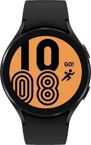 Samsung Galaxy Watch4 (Bluetooth) - 16GB - 44mm - Black Aluminum Case with Black Fluoroelastomer Sport Band