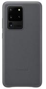 Samsung Leather Phone Cover for Galaxy S20 Ultra (5G) - Gray