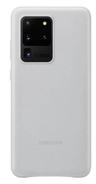 Samsung Leather Phone Cover for Galaxy S20 Ultra (5G) - Light Gray