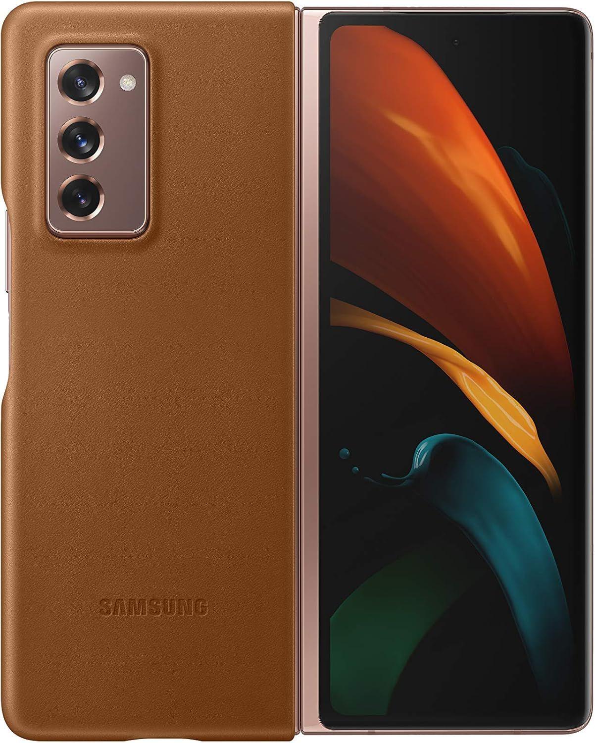 Samsung Leather Phone Cover for Galaxy Z Fold2/Z Fold2 (5G) - Reebelo US