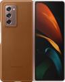Samsung Leather Phone Cover for Galaxy Z Fold2/Z Fold2 (5G) - Brown