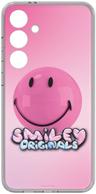 Samsung Smiley Flipsuit Card Phone Case for Samsung Galaxy S24+ - Pink - Brand New