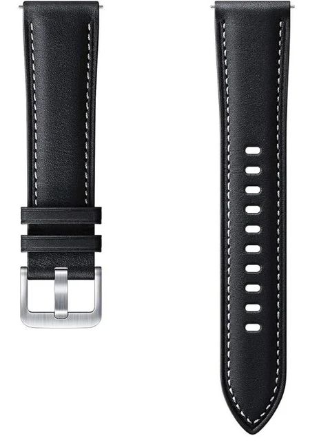 Samsung Stitch Leather Band (22mm) - Black