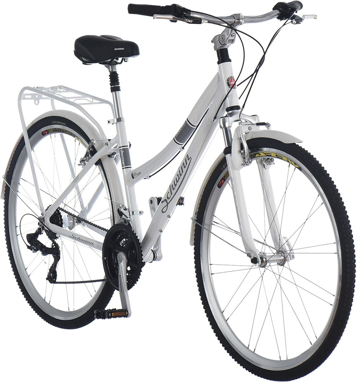 Refurbished Schwinn S7913AZ Discover Hybrid Bike Rear Cargo Rack  - Reebelo US