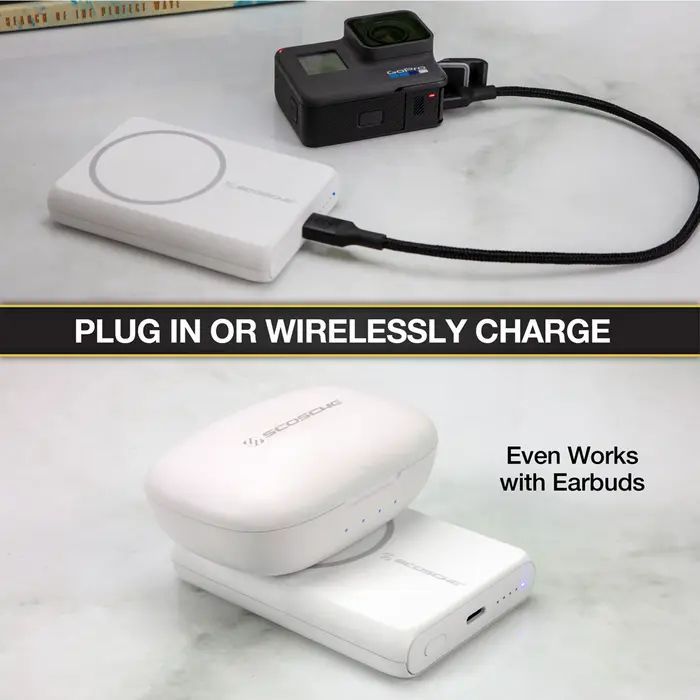 Refurbished Scosche GoBat MS 5K MagSafe Compatible Magnetic Wireless Charging Power Bank - Reebelo US