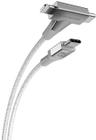 Scosche StrikeLine HH 2-in-1 USB-C to USB-C/Lightning 4-Ft. Cable - White