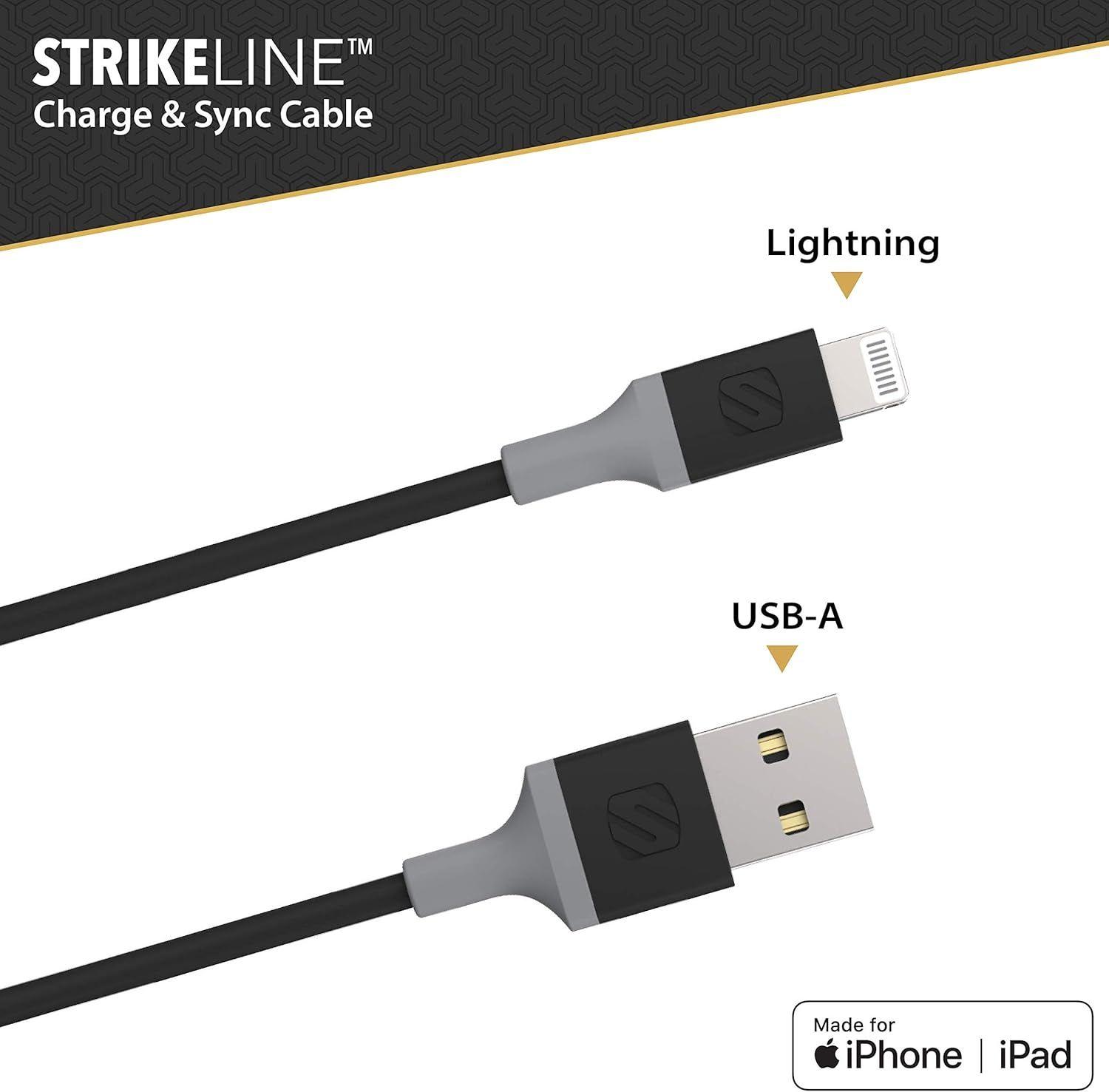 Refurbished Scosche Strikeline USB-A to Apple Lightning Charge & Sync Cable - Reebelo US