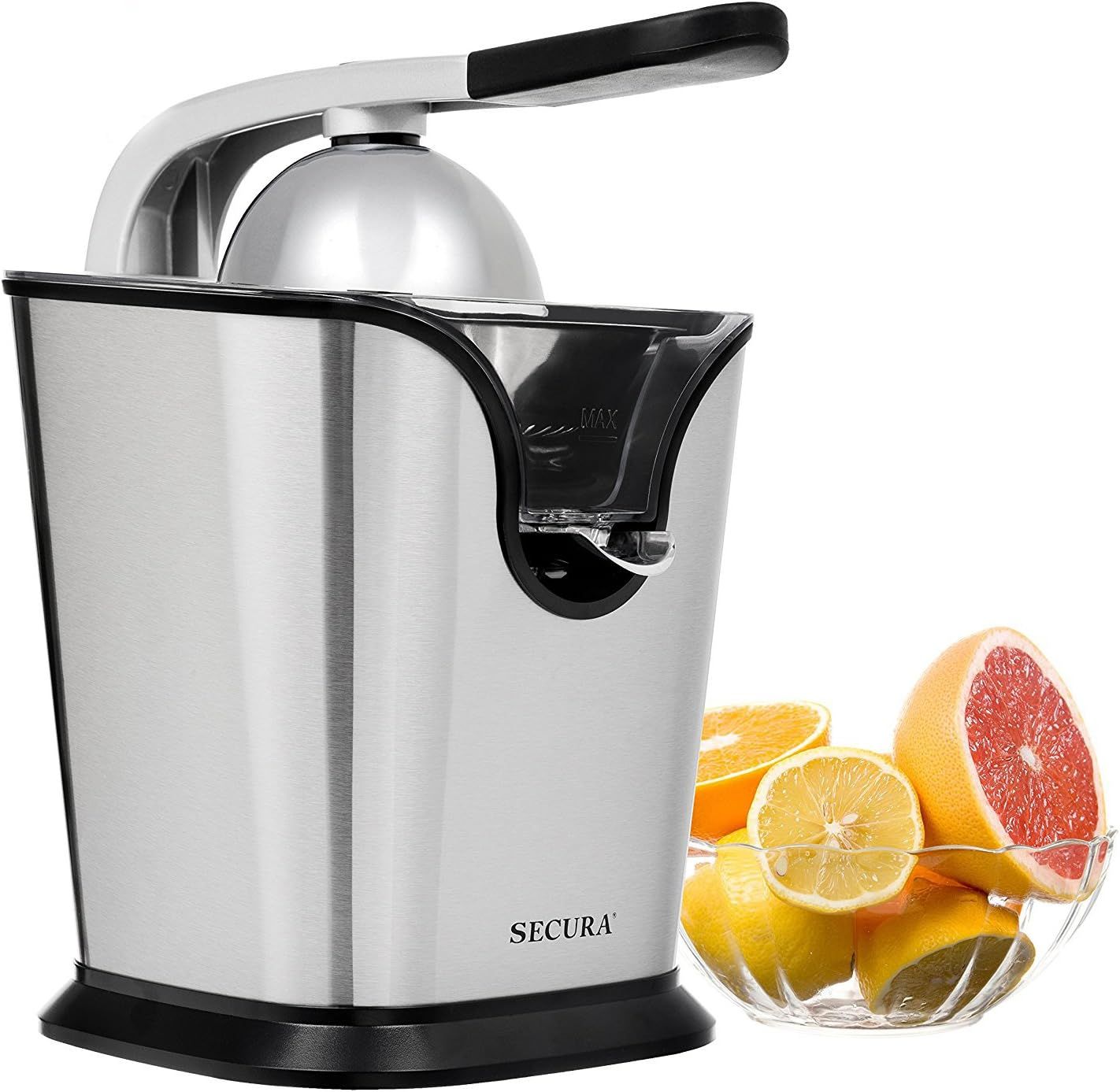 Secura Upgrade Electric Citrus Juicer Press (GS-405Y) - Stainless Steel