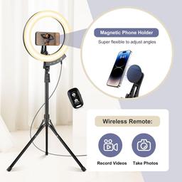 Refurbished Sensyne 12" Ring Light with 62" Tripod Stand - Reebelo US
