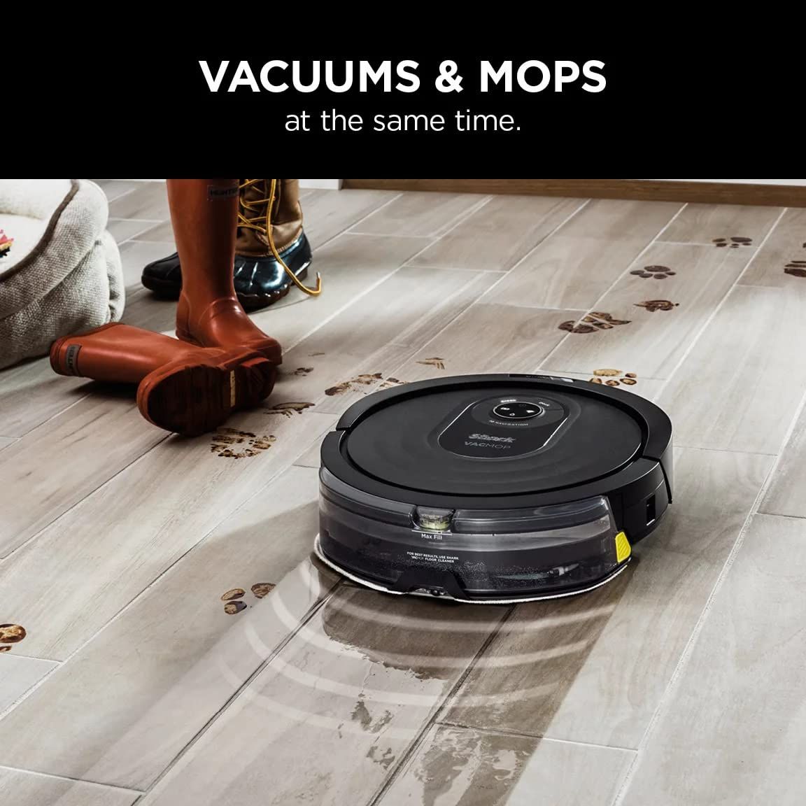 Refurbished Shark RV2001WD AI Robot VACMOP Pro Wi-Fi Vacuum & Mop with LIDAR Navigation - Reebelo US