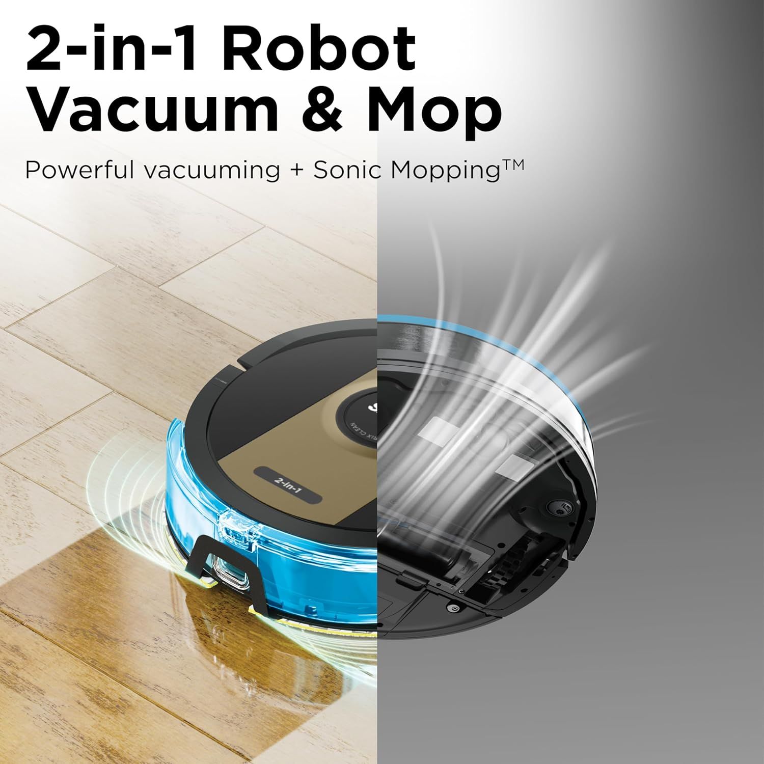 Refurbished Shark RV2410WD IQ 2-in-1 Robot Vacuum and Mop with Row-by-Row Cleaning - Reebelo US