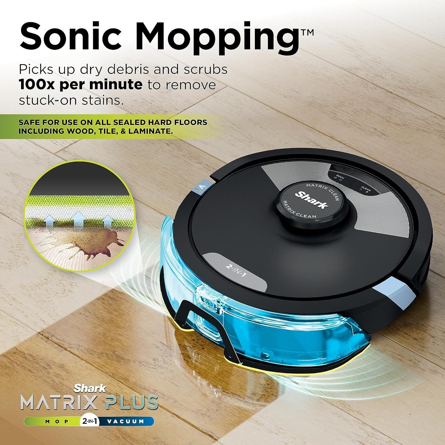 Refurbished Shark RV2610WA Matrix Plus 2-in-1 Robot Vacuum and Mop with XL HEPA Self-Empty Base - Reebelo US