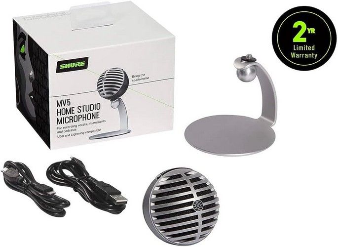 Refurbished Shure MV5 Digital Condenser Microphone - Reebelo US