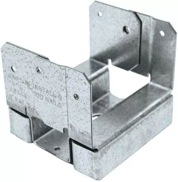 Simpson Strong-Tie ABA44Z ZMAX Galvanized 16-Gauge 4x4 Adjustable Post Base - Grey