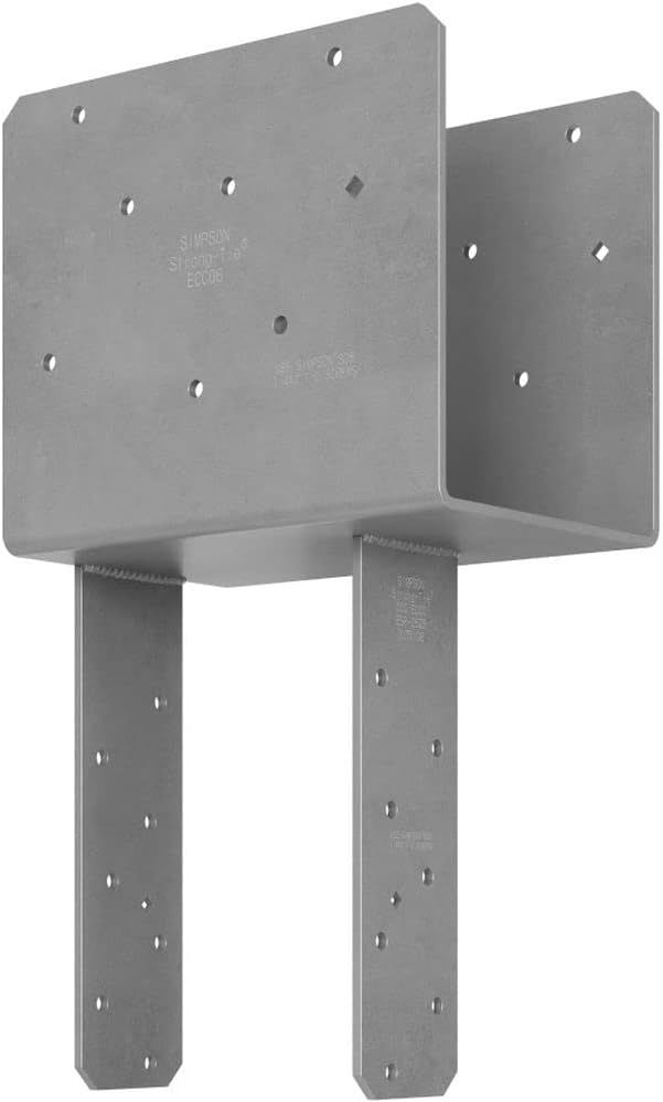 Refurbished Simpson Strong-Tie ECCQ66SDS2.5 7-Gauge 6x6 End Column Cap with SDS Screws - Reebelo US