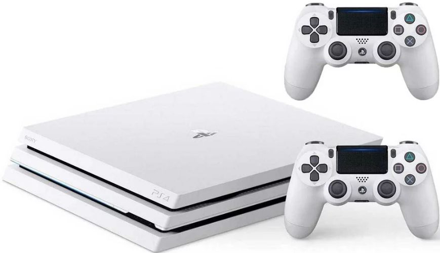 Sony PlayStation 4 Pro Console with 2 Controllers (Bundle)