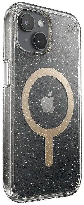 Refurbished Speck Presidio Lux Glitter MagSafe Phone Case for iPhone 15/14/13 - Reebelo US