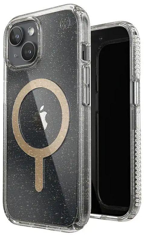 Refurbished Speck Presidio Lux Glitter MagSafe Phone Case for iPhone 15/14/13 - Reebelo US