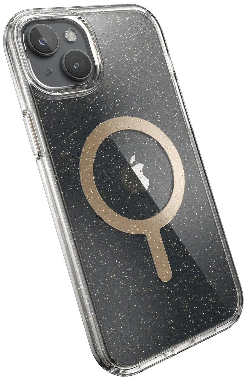 Speck Presidio Lux Glitter with MagSafe Phone Case for iPhone 15 Plus