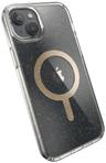 Speck Presidio Lux Glitter with MagSafe Phone Case for iPhone 15 Plus - Clear/Gold Glitter