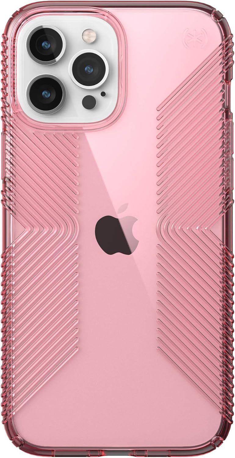 Speck Presidio Perfect-Clear Phone Case with Grip for iPhone 12 Pro Max