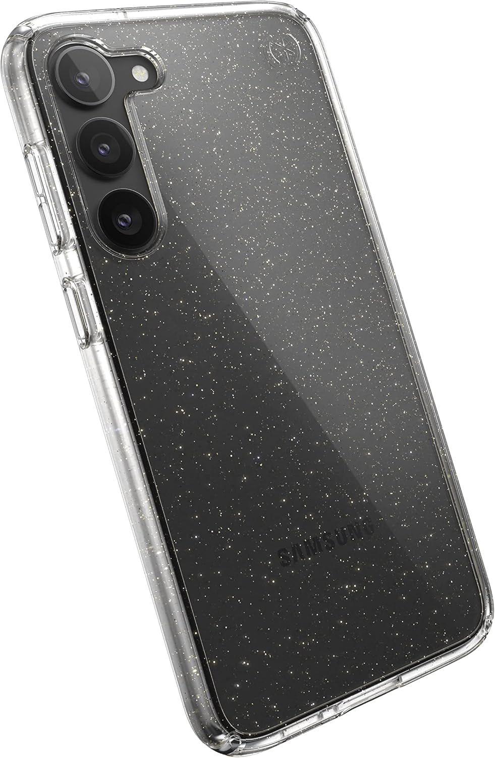Speck Presidio Perfect-Clear Glitter Phone Case for Samsung Galaxy S23+