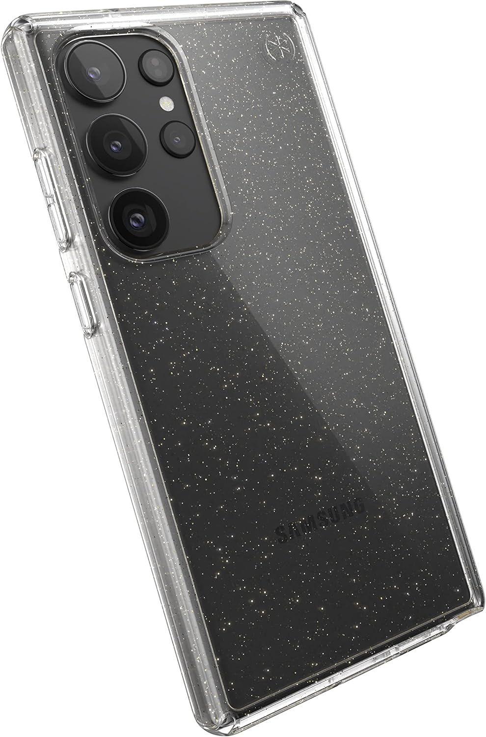 Refurbished Speck Presidio Perfect-Clear Glitter Phone Case for Samsung Galaxy S23 Ultra - Reebelo US